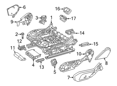 2020 Mercedes-Benz AMG GT 53 Tracks & Components Diagram