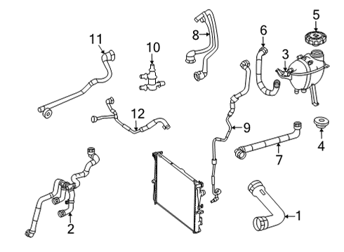 2021 Mercedes-Benz GLE53 AMG Hoses & Lines Diagram 3