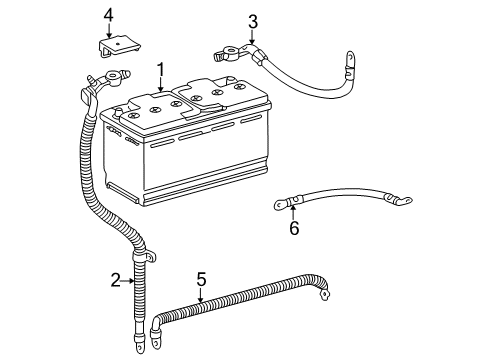 Positive Cable Diagram for 163-540-10-30-98