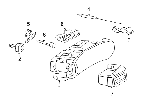 Glove Box Diagram for 230-680-04-87-9C83