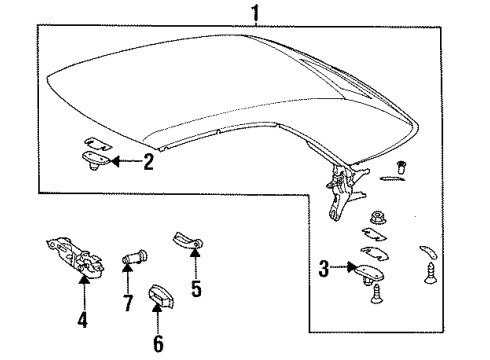 Lock Handle Diagram for 124-770-23-44