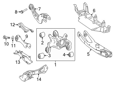 2022 Mercedes-Benz A220 Rear Suspension, Lower Control Arm, Upper Control Arm, Ride Control, Stabilizer Bar, Suspension Components