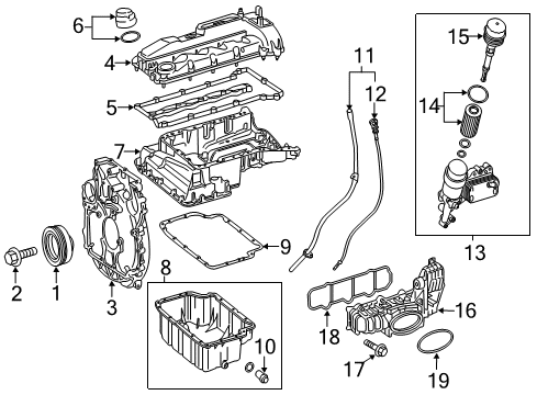 2017 Mercedes-Benz Sprinter 3500 Engine Parts & Mounts, Timing, Lubrication System Diagram 3