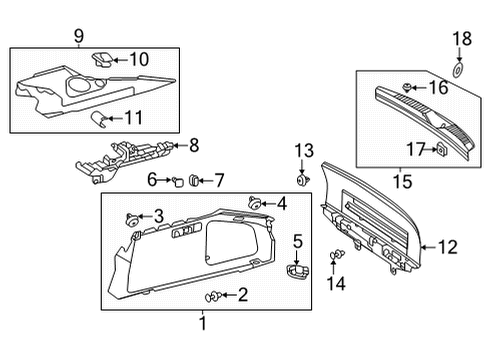 2020 Mercedes-Benz AMG GT 63 S Interior Trim - Rear Body Diagram 2