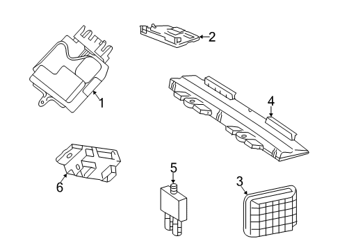 2014 Mercedes-Benz CL63 AMG Antenna & Radio Diagram