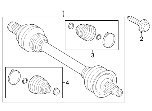 Axle Assembly Diagram for 296-350-47-00