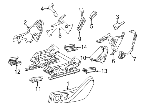 2015 Mercedes-Benz C250 Tracks & Components Diagram 2