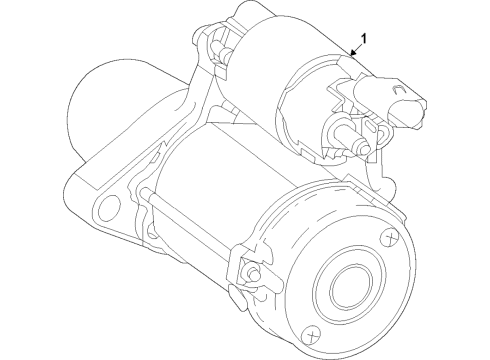 2021 Mercedes-Benz GLB35 AMG Starter, Charging Diagram