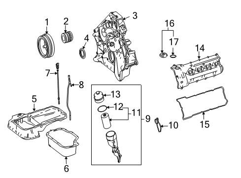 2008 Mercedes-Benz S63 AMG Engine Parts, Mounts, Cylinder Head & Valves, Camshaft & Timing, Oil Pan, Oil Pump, Crankshaft & Bearings, Pistons, Rings & Bearings, Variable Valve Timing