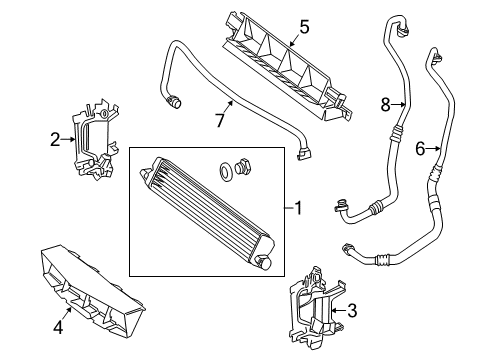 2012 Mercedes-Benz CLS63 AMG Oil Cooler