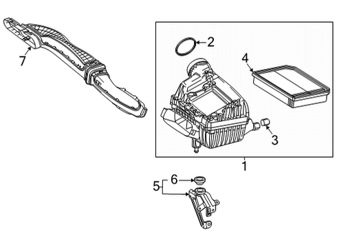 2021 Mercedes-Benz GLA250 Filters Diagram 1