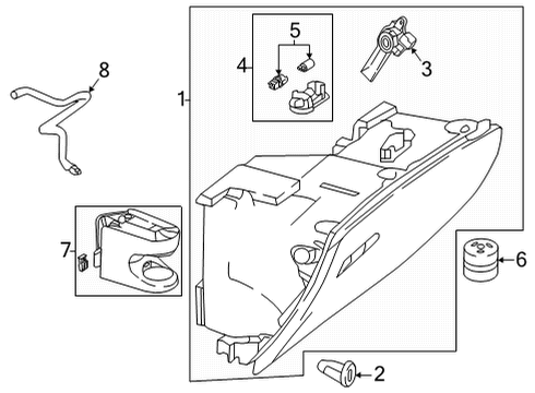 2022 Mercedes-Benz GLC300 Glove Box Diagram 1