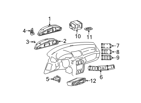 Switch Assembly Diagram for 220-821-72-58-7C45