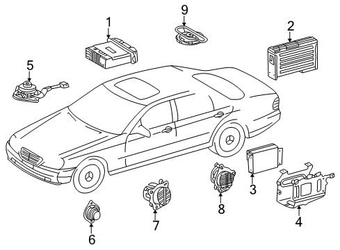 2004 Mercedes-Benz C230 Sound System Diagram 2