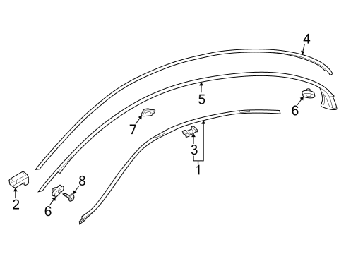 2023 Mercedes-Benz AMG GT 63 S Exterior Trim - Roof Diagram 1