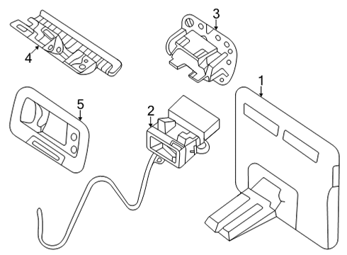 2020 Mercedes-Benz GLE450 Entertainment System Components Diagram