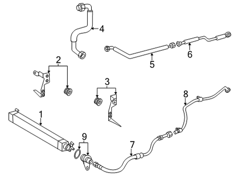 2010 Mercedes-Benz G55 AMG Trans Oil Cooler Diagram