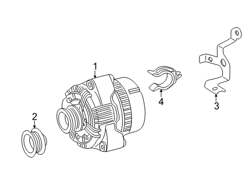 2003 Mercedes-Benz SLK32 AMG Alternator