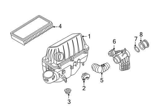 Intake Hose Diagram for 606-090-00-28