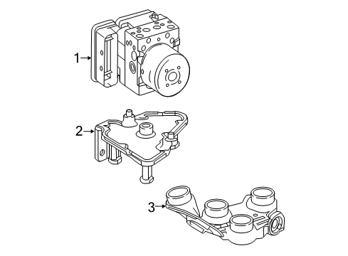 2019 Mercedes-Benz E300 ABS Components