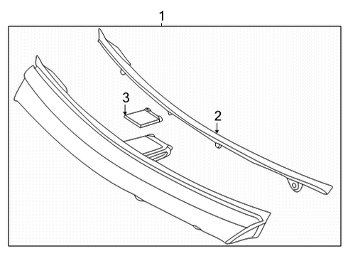 2024 Mercedes-Benz EQS 580 Lamp Bar Diagram