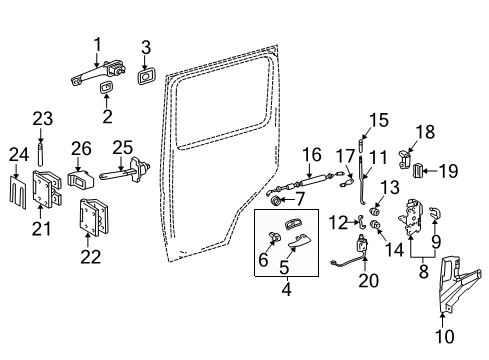 Door Check Diagram for 463-730-01-16