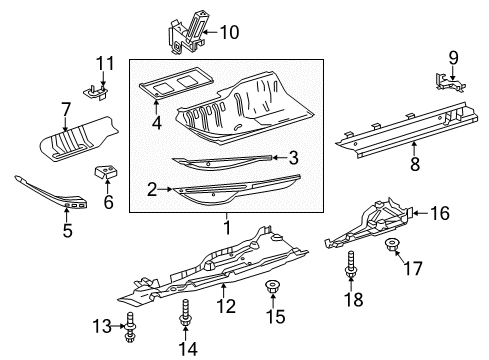 2016 Mercedes-Benz GL450 Floor Diagram