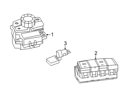 2017 Mercedes-Benz G63 AMG Electrical Components - Console Diagram