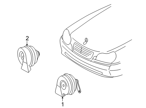 2001 Mercedes-Benz CL500 Horn