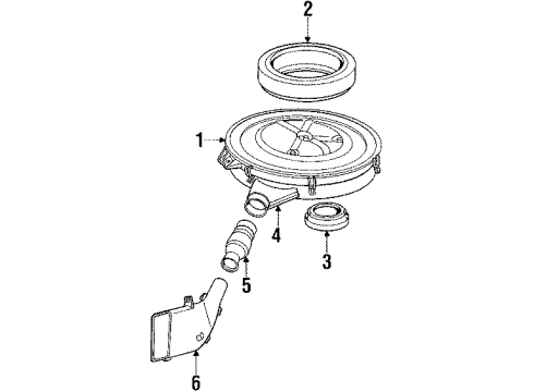 1992 Mercedes-Benz 190E Filters Diagram 1