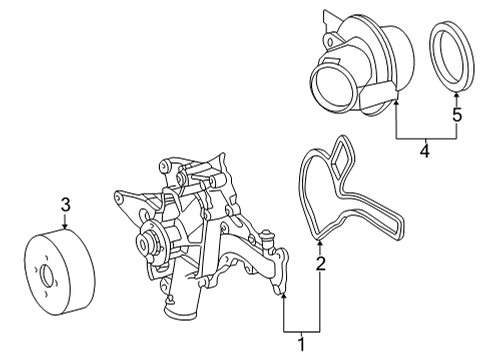 2007 Mercedes-Benz G55 AMG Water Pump Diagram