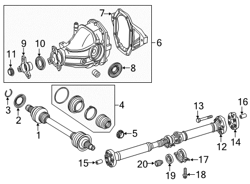 Differential Assembly Diagram for 213-350-04-11-80