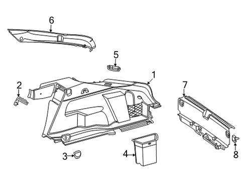 2023 Mercedes-Benz EQS 450+ Interior Trim - Rear Body Diagram 3