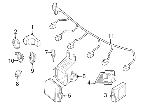 Distance Sensor Bracket Diagram for 232-620-41-01