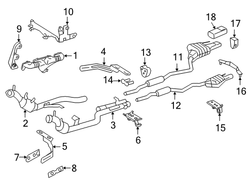 2008 Mercedes-Benz CL600 Exhaust Components