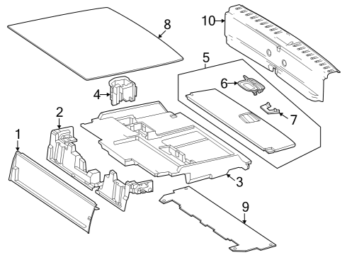 2022 Mercedes-Benz EQB 350 Interior Trim - Rear Body Diagram