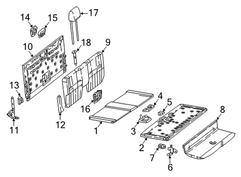 2022 Mercedes-Benz E450 Third Row Seats Diagram