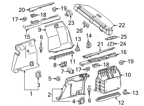 Front Trim Escutcheon Diagram for 212-694-00-94-7E94