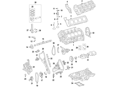 Upper Oil Pan Diagram for 278-010-65-04