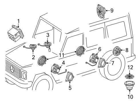 2014 Mercedes-Benz G550 Sound System Diagram