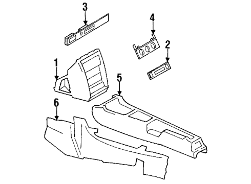 Side Trim Diagram for 201-680-31-68-7145