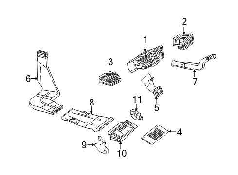 2014 Mercedes-Benz E350 Ducts Diagram 4