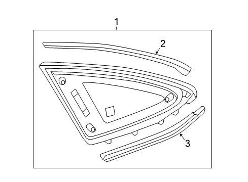 Upper Molding Diagram for 292-690-03-80