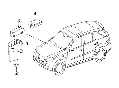 Fuse & Relay Box Diagram for 164-540-04-24