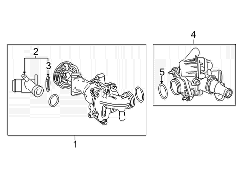 2021 Mercedes-Benz CLA35 AMG Water Pump