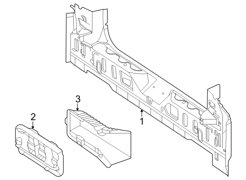 2024 Mercedes-Benz EQS 450+ SUV Rear Body Diagram