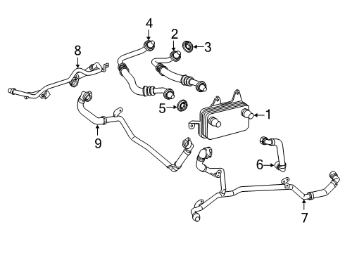 2021 Mercedes-Benz E450 Trans Oil Cooler Diagram 2