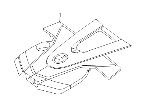 2018 Mercedes-Benz E400 Engine Appearance Cover