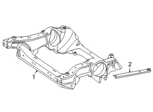 2023 Mercedes-Benz S580e Suspension Mounting - Front Diagram