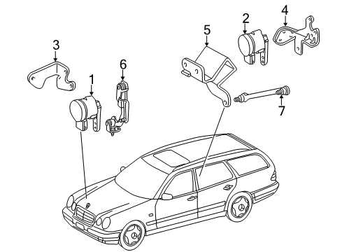 2003 Mercedes-Benz E320 Electrical Components Diagram 5